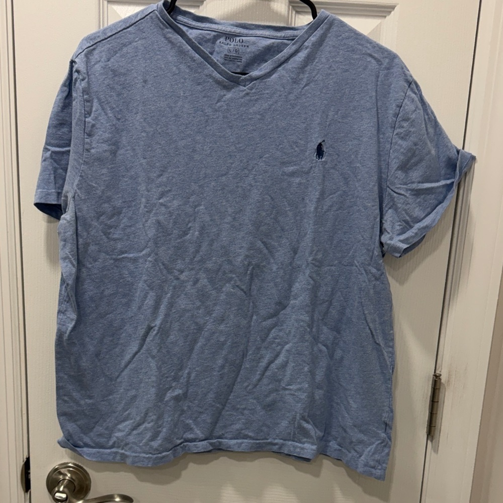 Polo by Ralph Lauren Men's Light Blue Tee